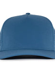 Atlantic blue signature laser mesh 5 panel hat waterproof cap designed in Canada Six Hats Supply