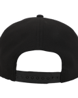 Stealth Black Low Pro Waterproof Hat (Full Material Back)