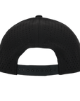 Stealth Black Low Pro Waterproof Hat (Lasered Mesh)