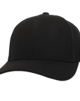Stealth Black Low Pro Waterproof Hat (Full Material Back)