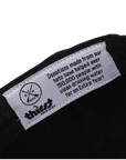 Stealth Black Low Pro Waterproof Hat (Full Material Back)