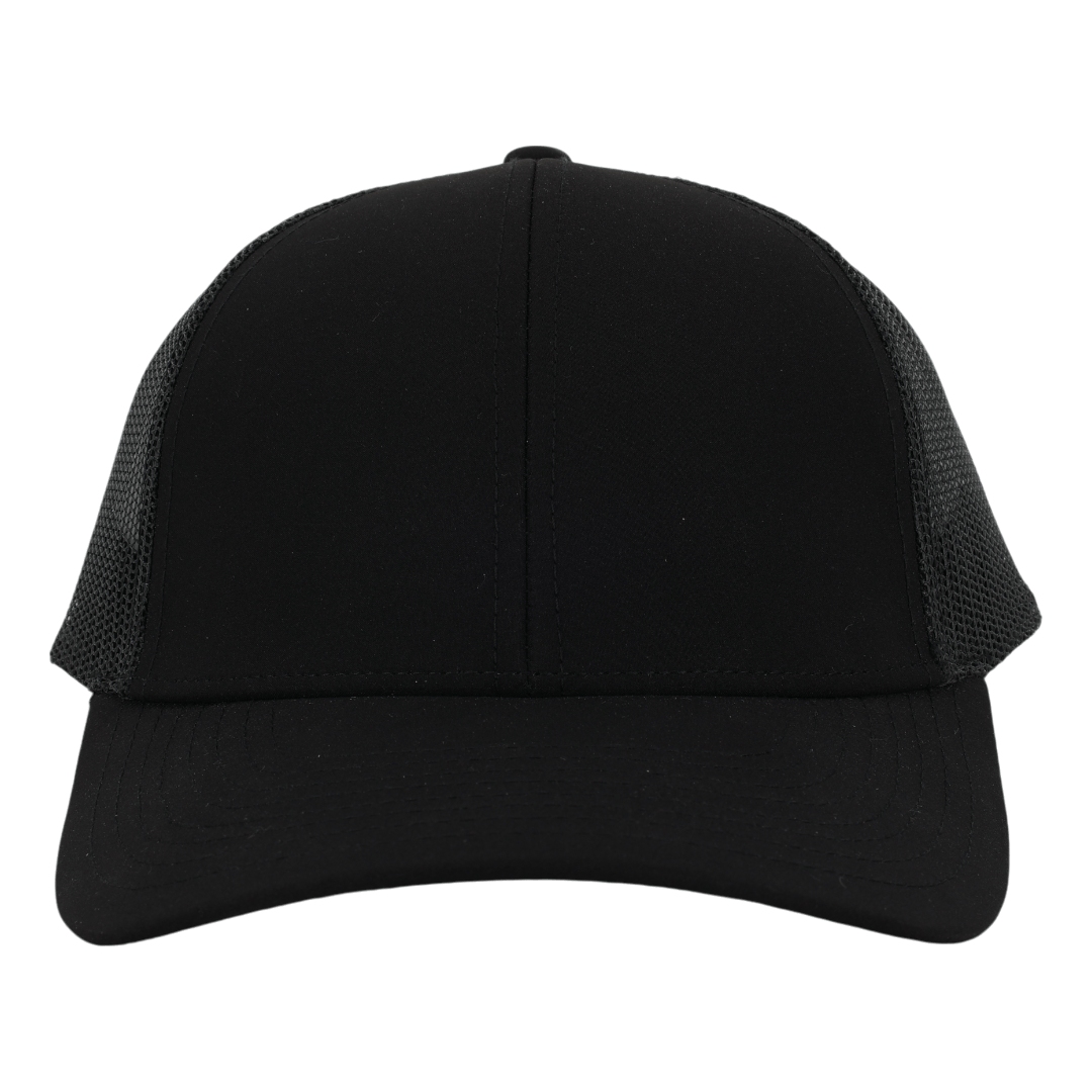 Stealth Black Mesh Low Pro Waterproof Hat