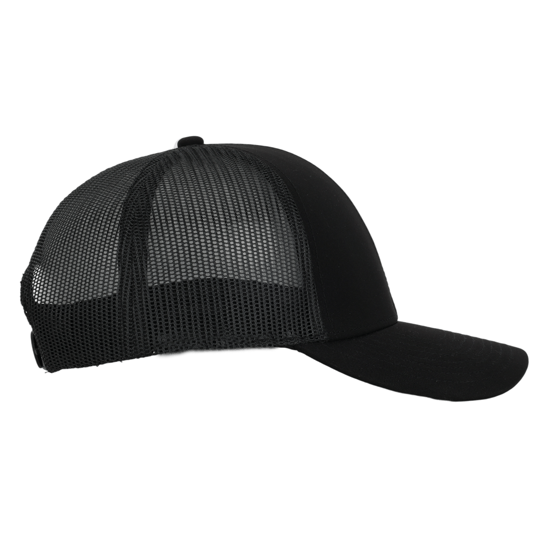 Stealth Black Mesh Low Pro Waterproof Hat