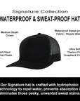 Stealth Black Mesh Signature Waterproof Hat
