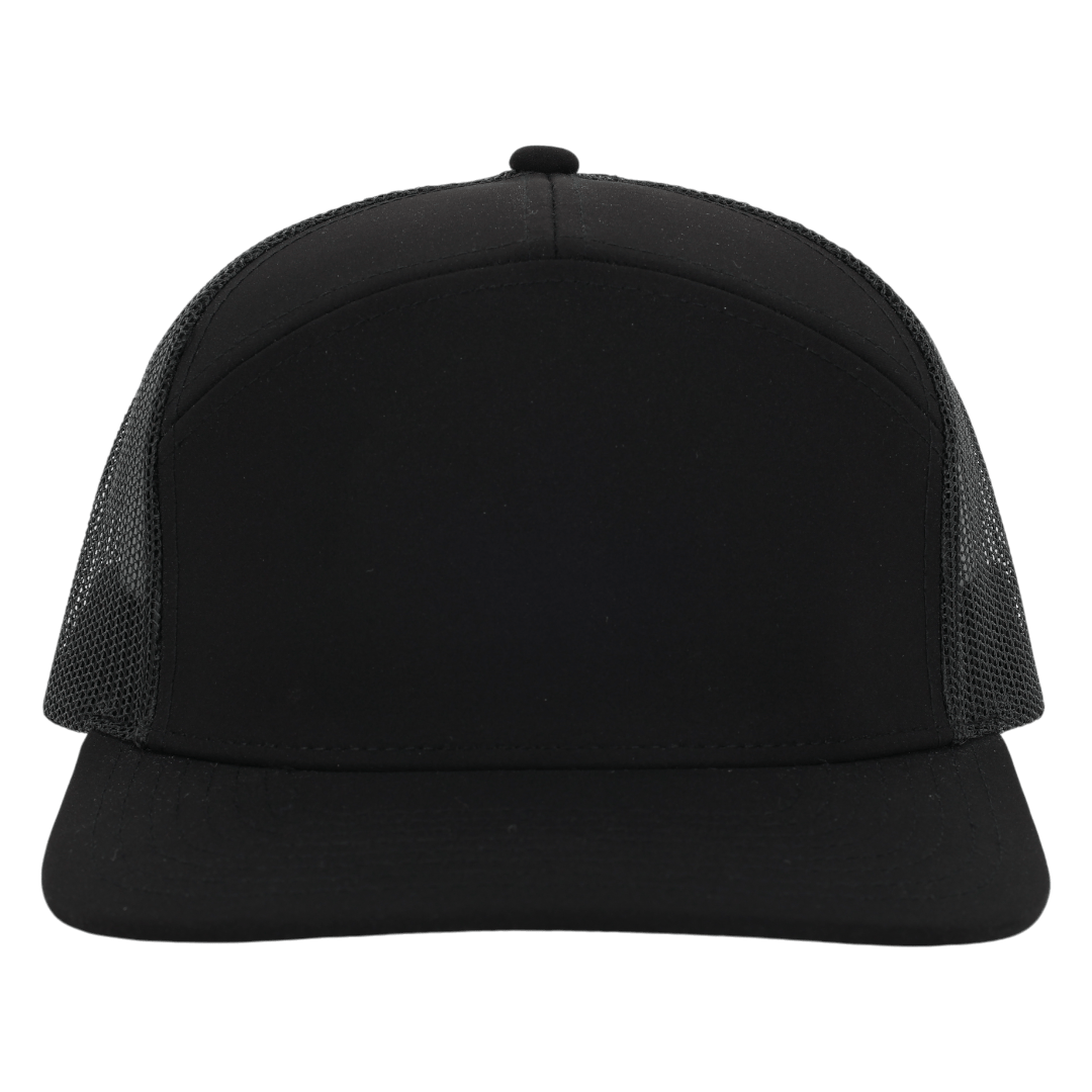 Stealth Black Mesh Tradesman Waterproof Hat