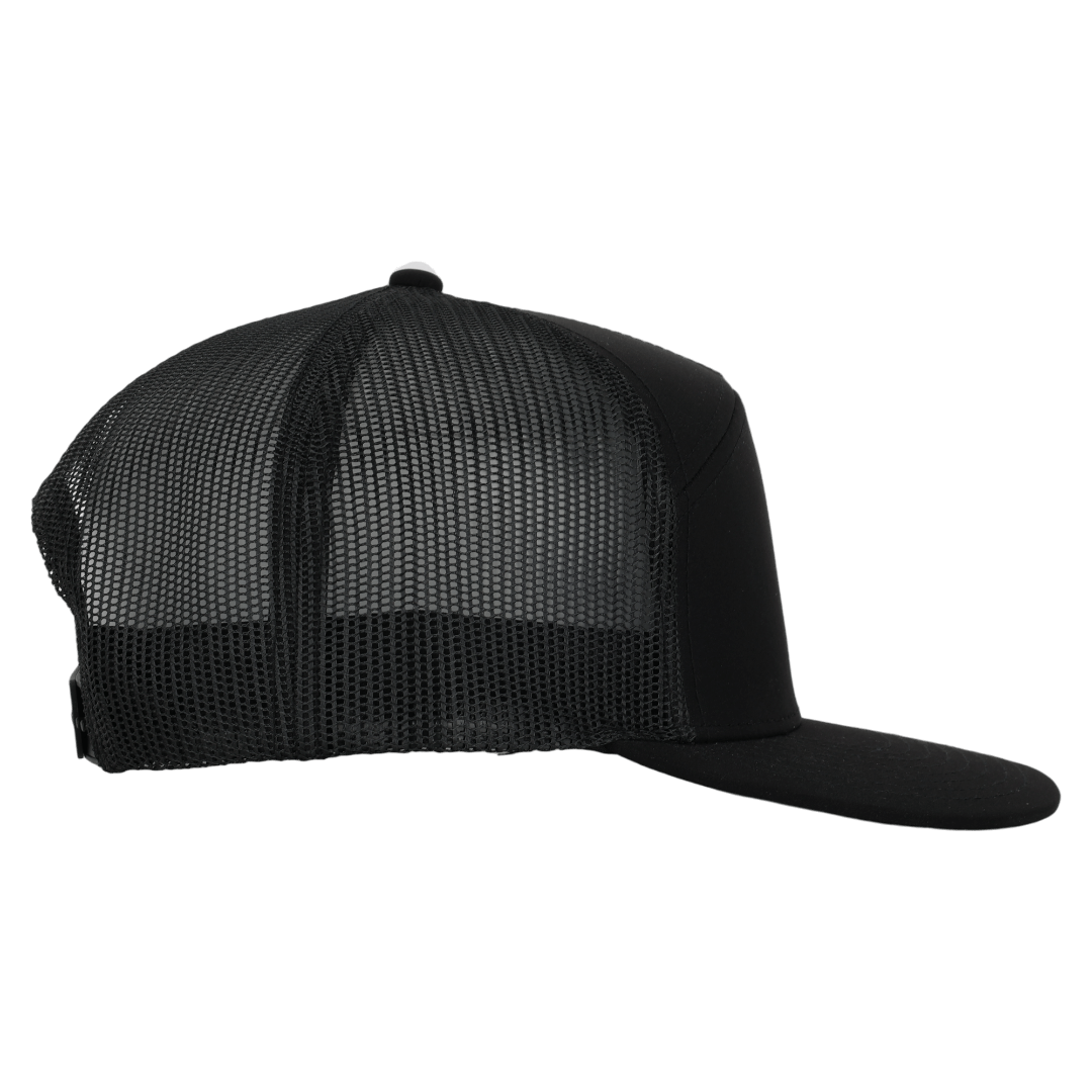 Stealth Black Mesh Tradesman Waterproof Hat