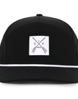 Black_Arrow_Tradesman_waterproof_front_view_sweatproof_six_hats_supply_designed_in_Canada