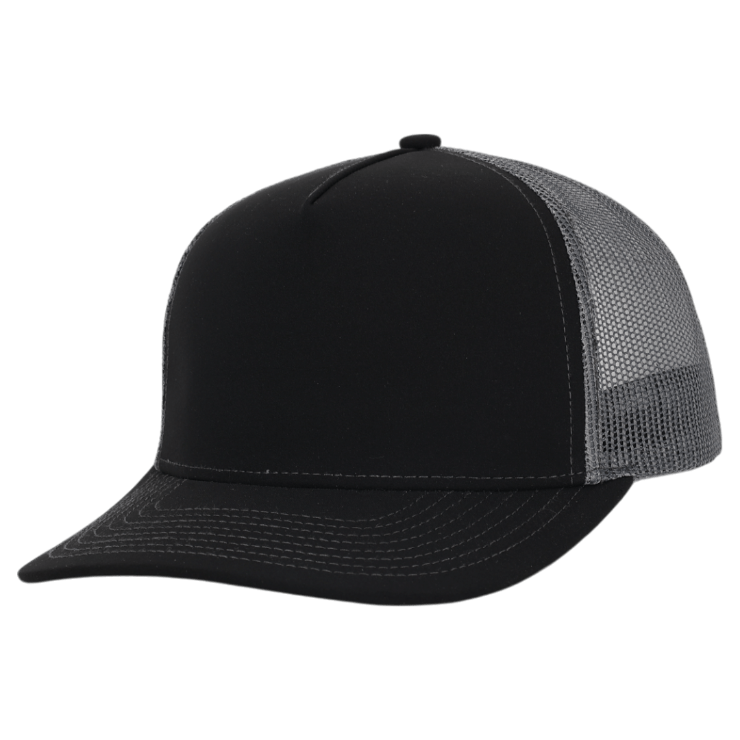 Stealth Black & Charcoal Mesh Signature Waterproof Hat