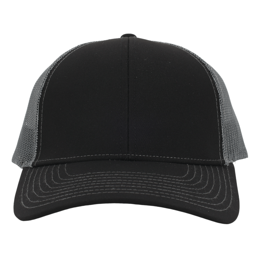 Stealth Black & Charcoal Mesh Low Pro Waterproof Hat