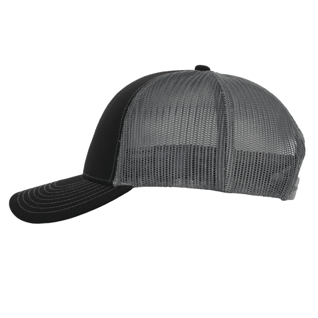 Stealth Black & Charcoal Mesh Low Pro Waterproof Hat