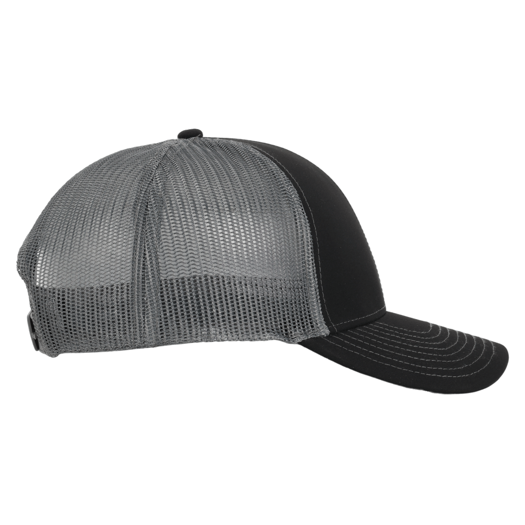 Stealth Black & Charcoal Mesh Low Pro Waterproof Hat