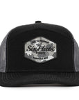 Black & Charcoal Mesh Hex Tradesman Waterproof Hat