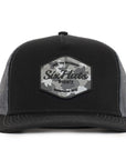 Black & Charcoal Mesh Hex Signature Waterproof Hat