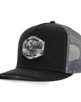 Black & Charcoal Mesh Hex Signature Waterproof Hat