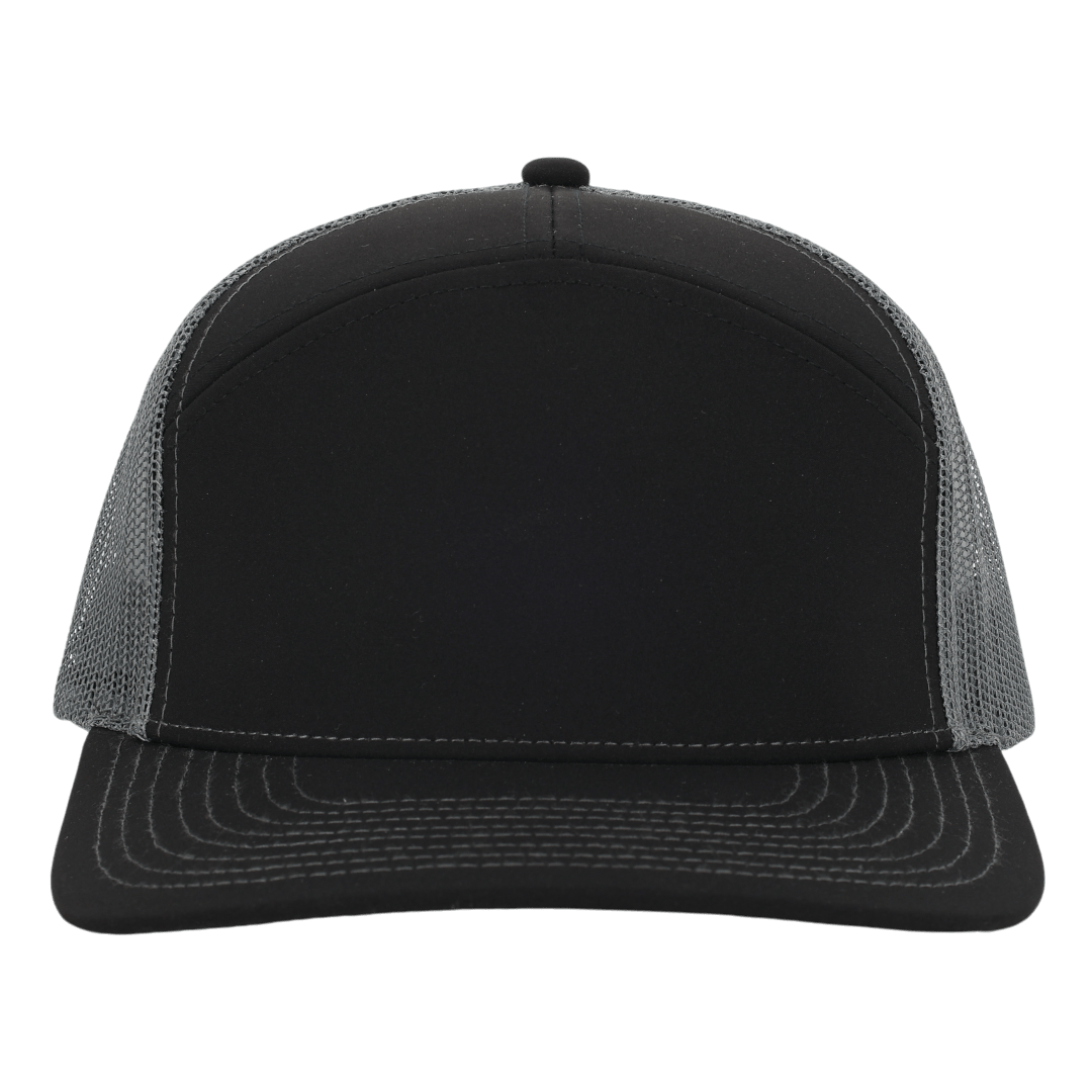 Stealth Black & Charcoal Mesh Tradesman Waterproof Hat