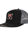 Black & Charcoal Mesh Mushroom Tradesman Waterproof Hat