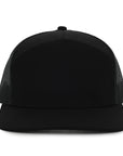 Stealth Black Mesh Tradesman Waterproof Hat