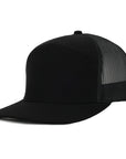 Stealth Black Mesh Tradesman Waterproof Hat