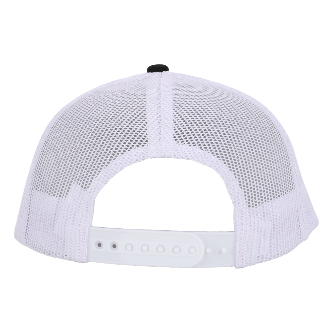 Stealth Black & White Mesh Low Pro Waterproof Hat