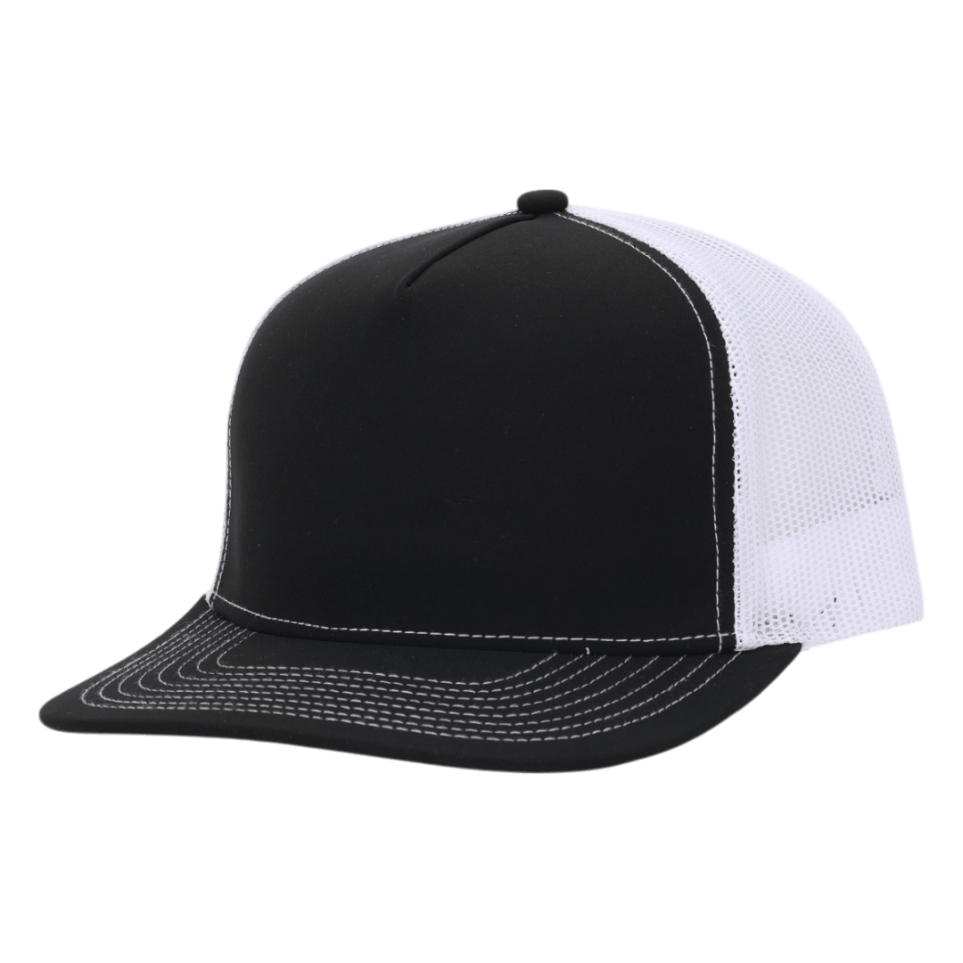 Stealth Black & White Mesh Signature Waterproof Hat