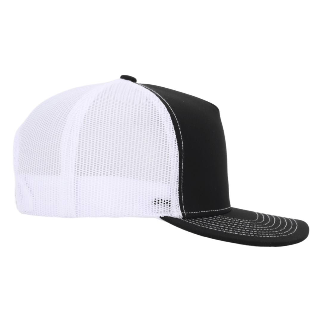 Stealth Black & White Mesh Signature Waterproof Hat
