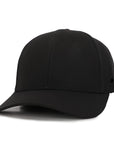 Stealth Black Low Pro Waterproof Hat (Full Material Back)
