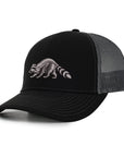 Black & Charcoal Raccoon Mesh Low Pro Waterproof Hat