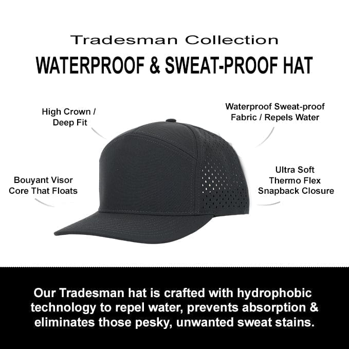Stealth Charcoal Tradesman Waterproof Hat