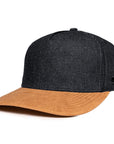 Denim signature 5 panel baseball hat waterproof sweat proof six hats supply designed in Canada