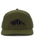 Forest Green Raccoon Tradesman Waterproof Hat