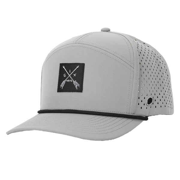 Grey Arrow Tradesman Hat | Golf Tee Holder | Rope Hats – Six Hats 