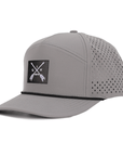 Grey_Arrow_Tradesman_front_side_view_waterproof_sweatproof_six_hats_supply_designed_in_Canada