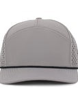 Gray tradesman baseball cap with mesh back
