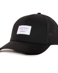 Black OG Low Pro Waterproof Hat (Lasered Mesh)