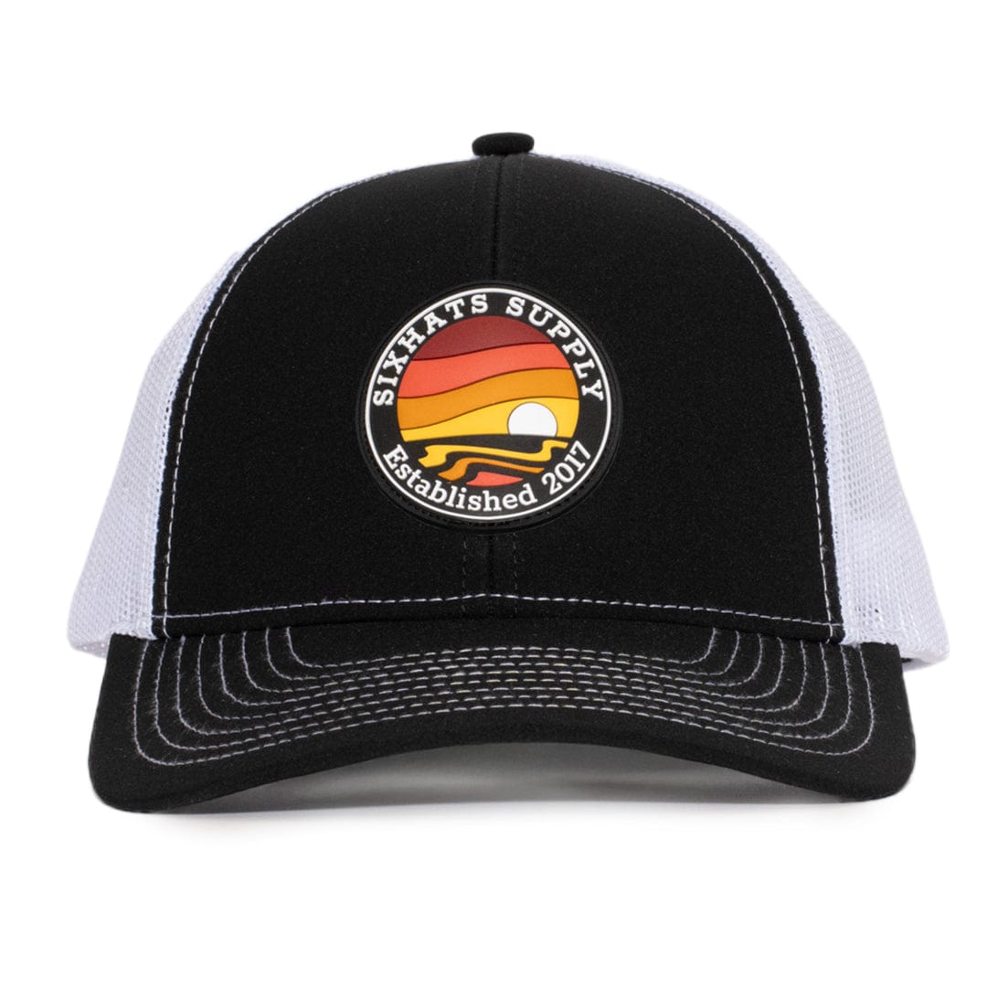 Black & White Mesh Horizon Low Pro Waterproof Hat