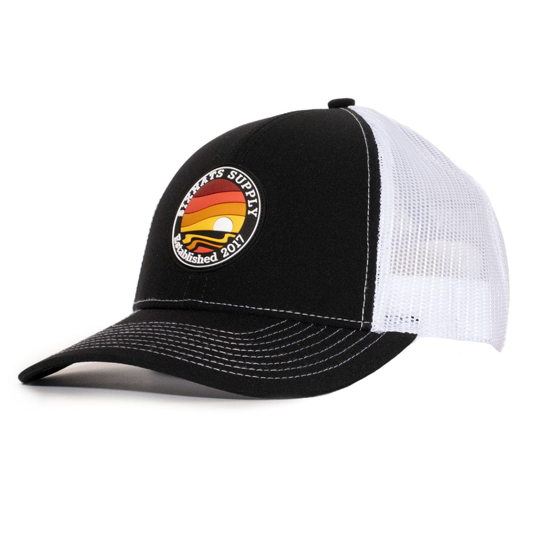 Black & White Mesh Horizon Low Pro Waterproof Hat