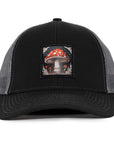 Black & Charcoal Mesh Mushroom Low Pro Waterproof Hat