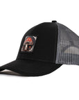 Black & Charcoal Mesh Mushroom Low Pro Waterproof Hat