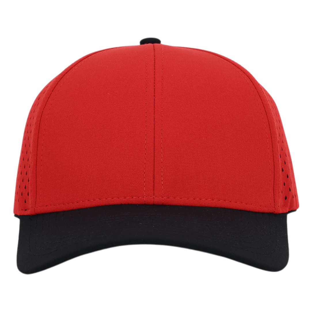 Stealth Red & Black Low Pro Waterproof Hat