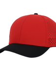 Stealth Red & Black Low Pro Waterproof Hat