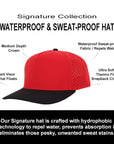 Stealth Red & Black Signature Waterproof Hat