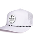 Signature White Crown rubber patch waterproof hat sweat proof Six hats Supply Designed in Canada