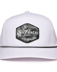 Signature White Hex camo rubber patch waterproof hat Six hats Supply Designed in Canada