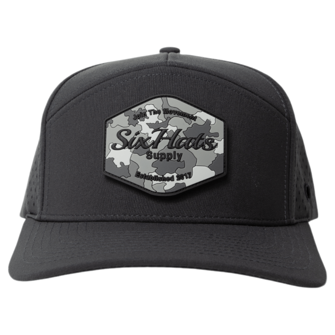 Charcoal Hex Tradesman Hat | Waterproof & Sweatproof Golf Hat