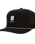 Black Golf Patch Tradesman Tee Holder Hat W/ Magnetic Ball Marker