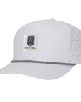 White Golf Patch Tradesman Tee Holder Hat W/ Magnetic Ball Marker