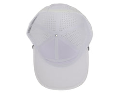 White W/ Black Golf Patch Tradesman Tee Holder Hat W/ Magnetic Ball Marker