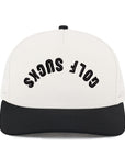 Tan & Black Golf Sucks Signature Waterproof Hat