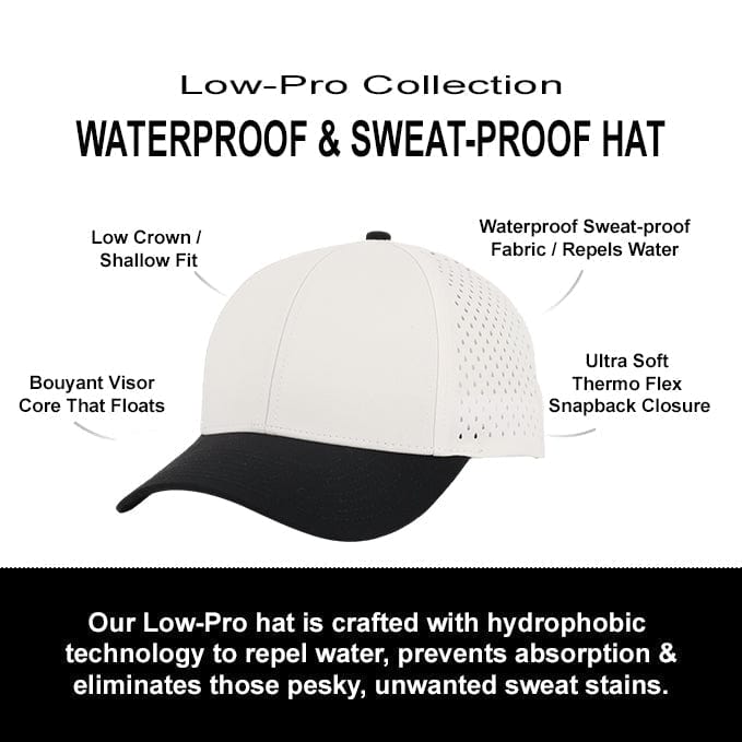 Flexfit Low Profile Water Repellent Strapback Cap | Adjustable Cotton/Nylon Baseball Cap