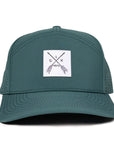 Teal_tradesman_arrow_patch_six_hats_supply_designed_in_Canada_waterproof_hat
